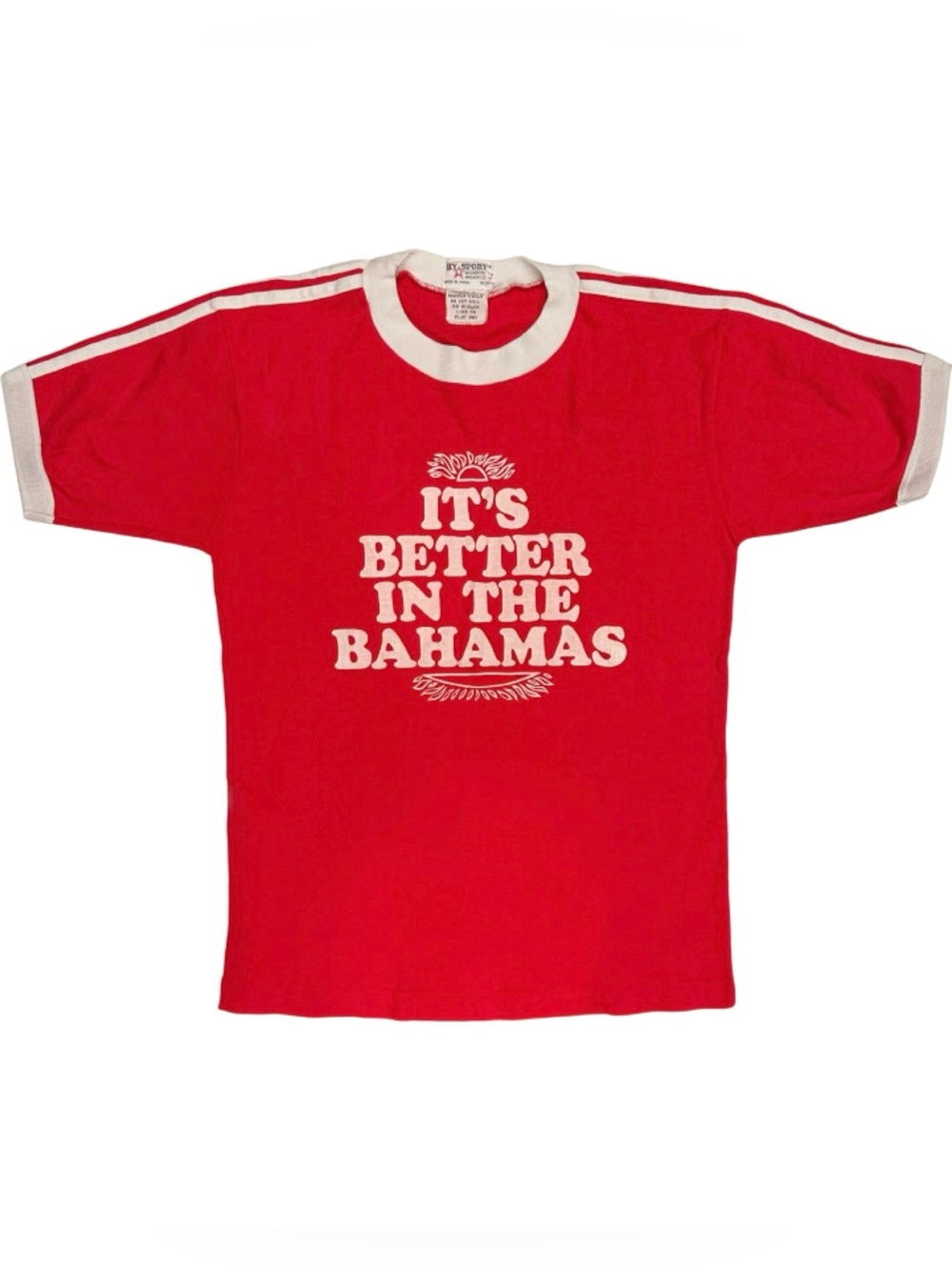 Vintage It’s Better in the Bahamas Single Stitch T-Shirt Red Size M